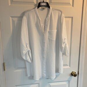 White Textured Shirt